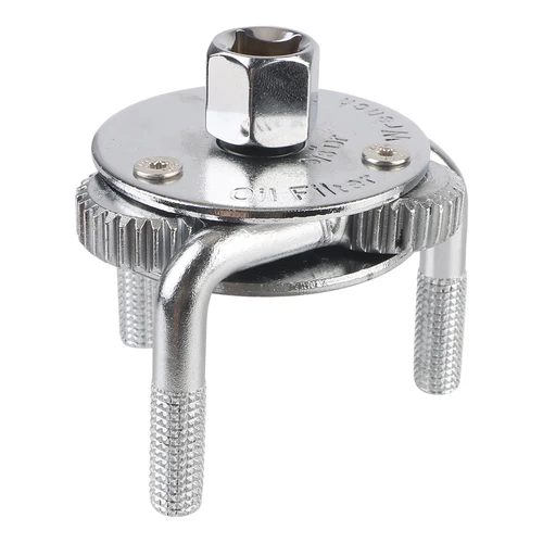 Llave de filtro de aceite, herramienta de reparación de 3 mandíbulas y 2 vías, removedor de llave ajustable, herramienta para automóvil