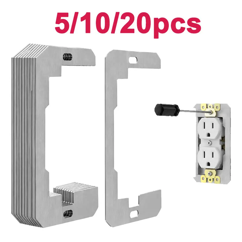 Abstandshalter für Steckdosen, Wandplatten-Abstandshalter, Dichtung für flach montierte Steckdosen, langlebig, werkzeuglose und einfache Installation, für den Einsatz im Haus und im Büro.