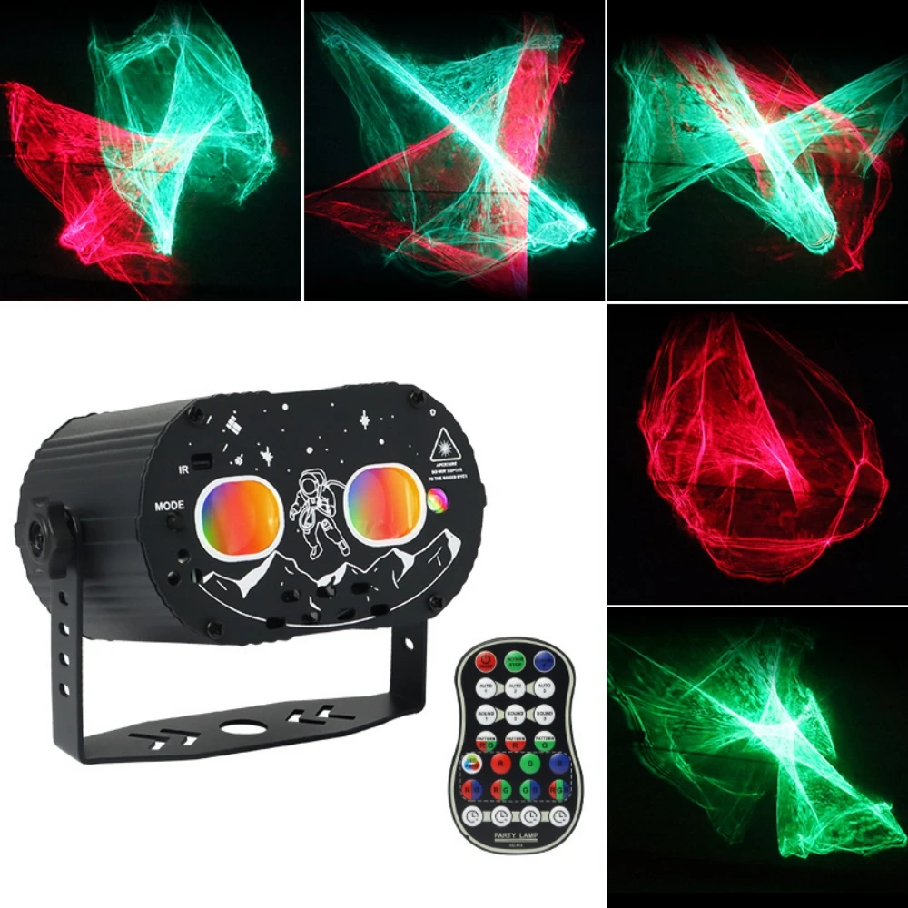 Proyector láser de Flash con patrón portátil, luces USB para escenario, discoteca, RGB, decoración para fiesta y boda, luz para DJ