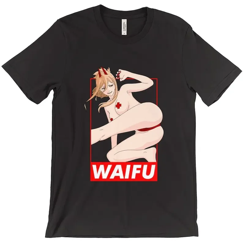 Anime Power girl Ecchi, Sexy, Lewd, Fetish T-Shirts