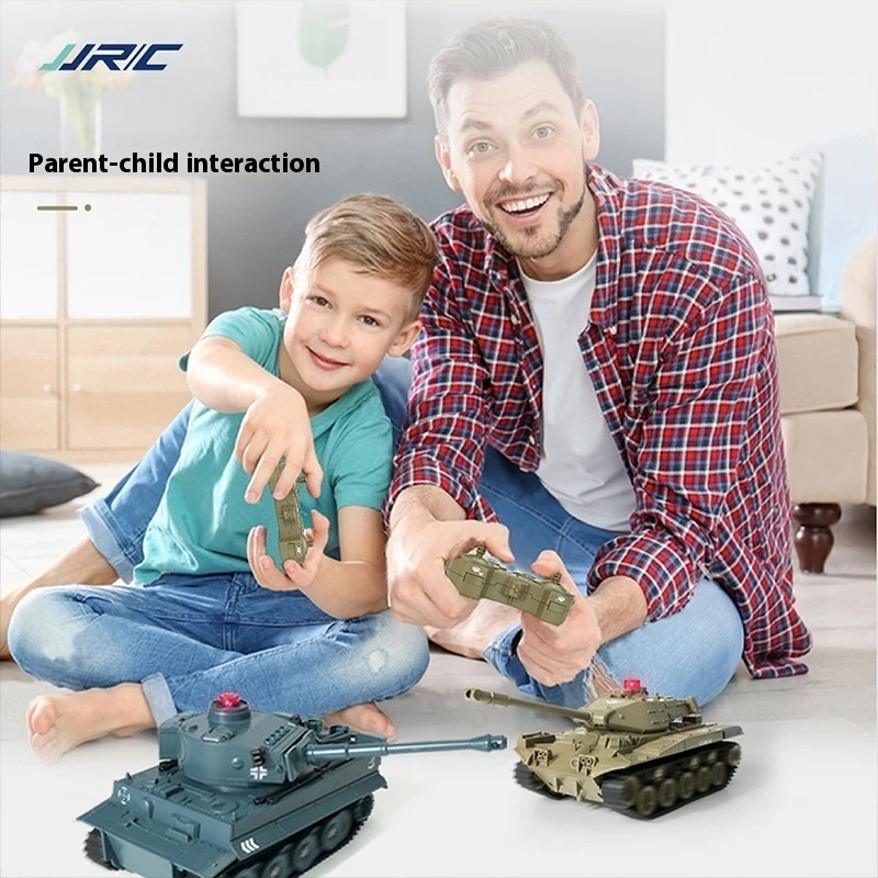 Jjrc New Simulation Tank Military Model 2.4g Remote Control Electric Programmable Children'S Toy Remote Control Car Birthdaygift