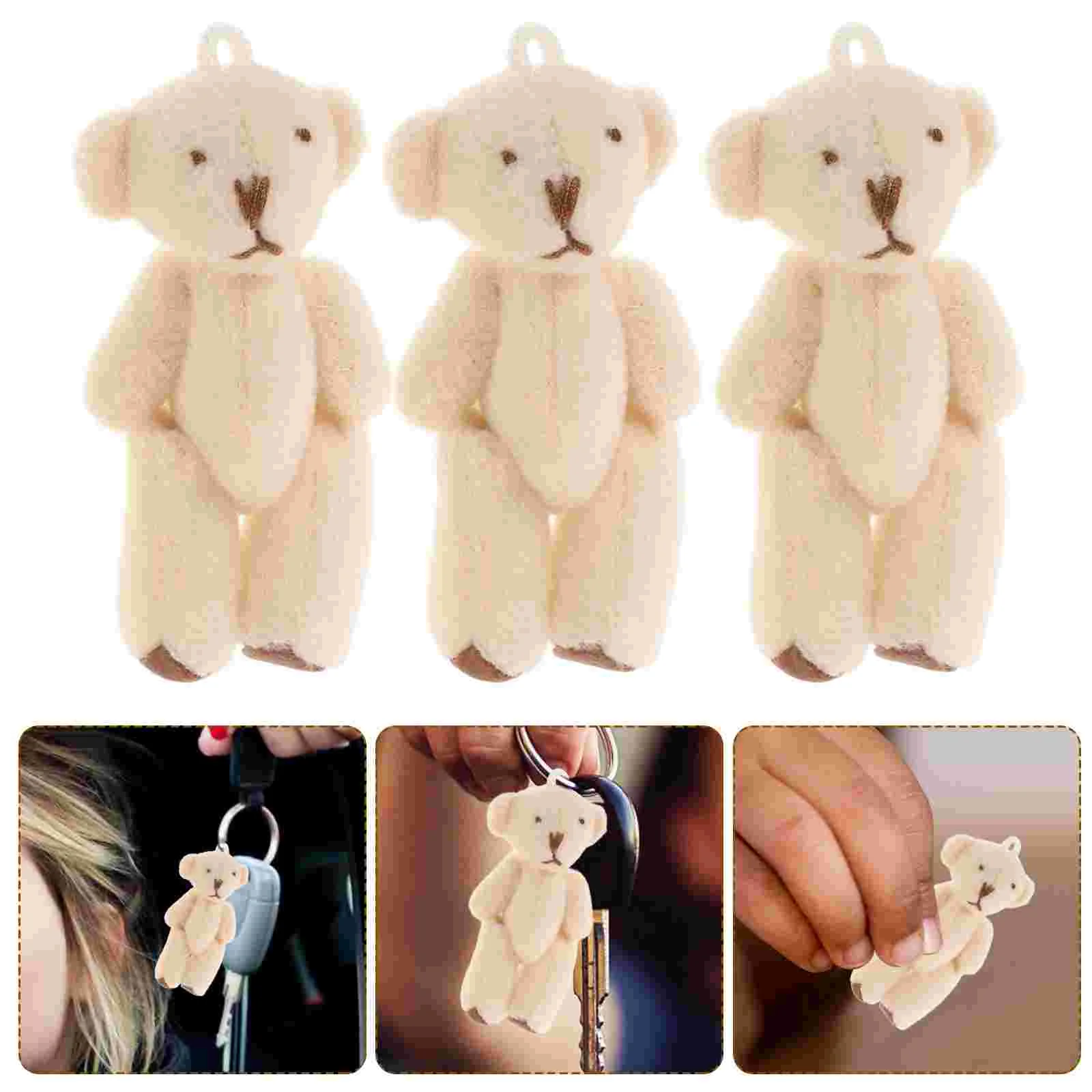 

Toy Room Plush Pendant Child Baby Gifts Cloth Pp Cotton Kids Bag Charms Holiday Mini Soft Bear