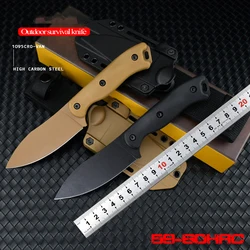 2024 Style Outdoor Knife KB-19 High Hardness Sharp Straight Knives D2 Blade Wilderness Survival Pocket Knives With Scabbard