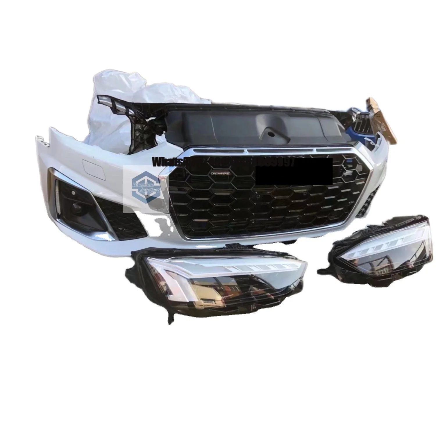 

Factory Direct Sales 2016-2023 A5 Front Bumper Body Kit Parts with Grille Radiator Suitable for Audi A5 Complete Front Face
