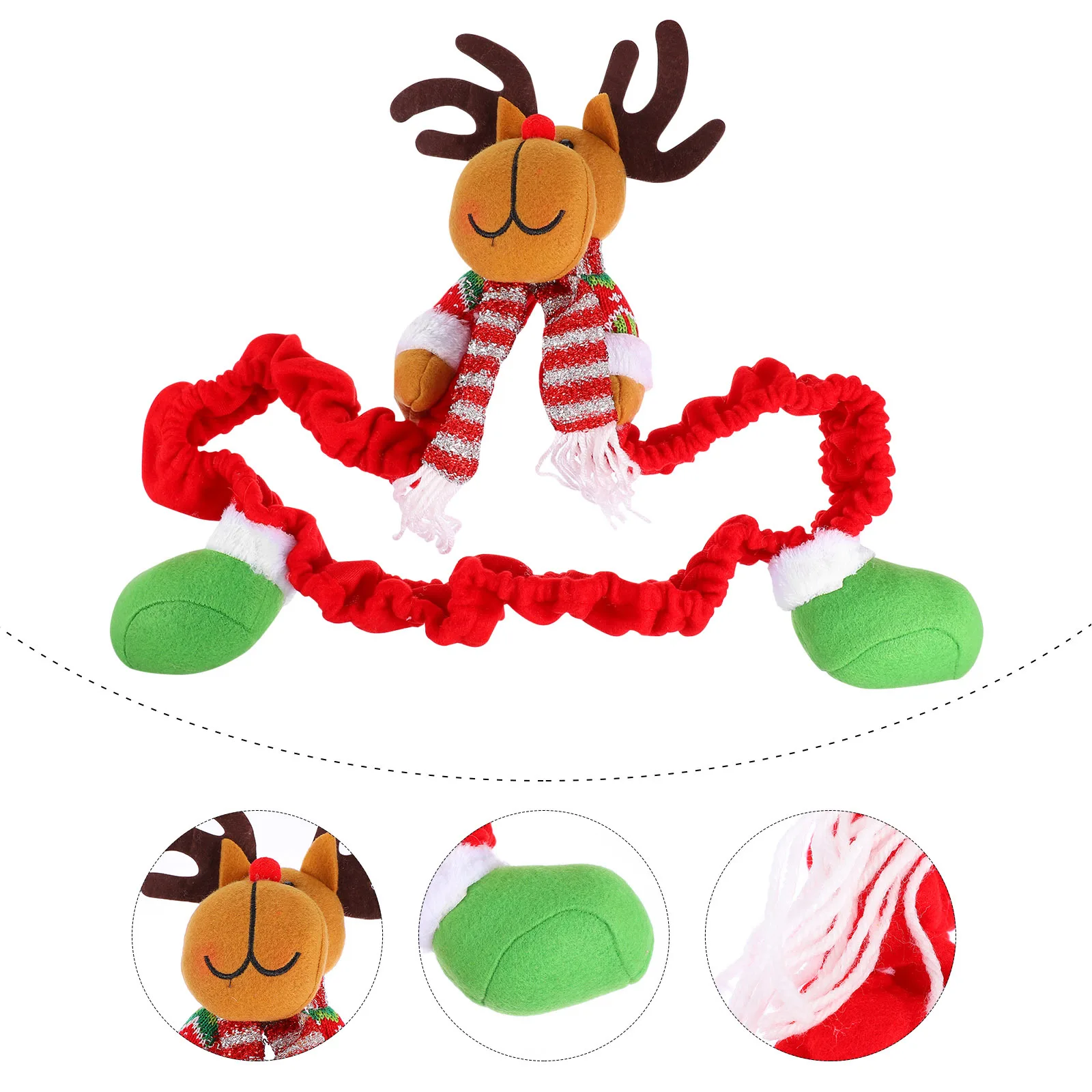 عيد الميلاد الأيائل غطاء شاشة الكمبيوتر دائم عيد الميلاد القماش حالة عيد الميلاد عرض حامي مكتب ديكور المنزل غطاء شاشة