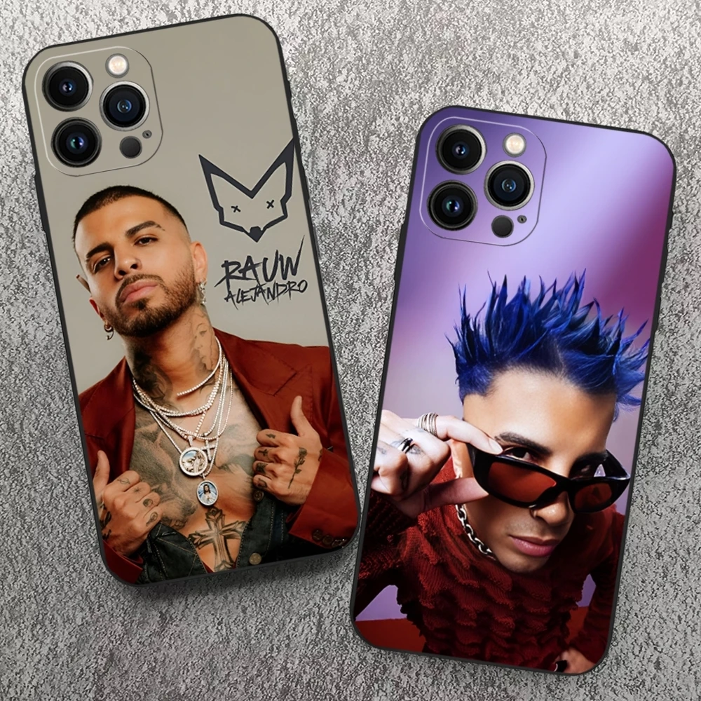 Rapper R-Rauw Alejandro Phone Case for Iphone 15 14 13 12 11 Pro Max Xr X Xs Mini 8 Plus SE 2022 Black Soft Silicone Cover