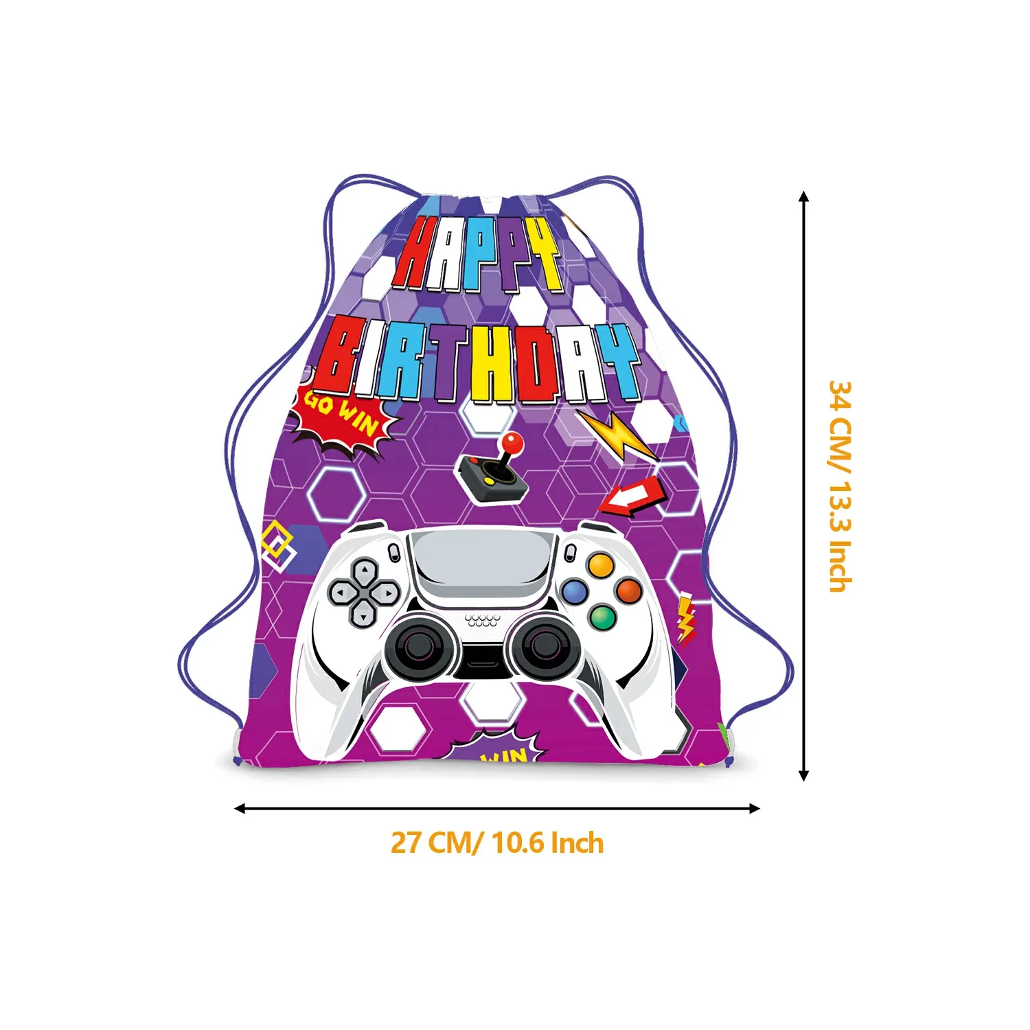 6/36Pcs Gamepad Geburtstag Party Vlies Stoffe Videospiel Kordelzug Geschenke Beute Taschen Glücklich Baby Dusche schmücken Mochila – Detail 5