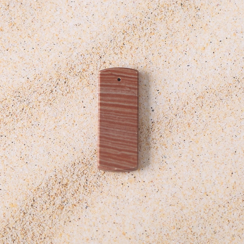 

Кулон из натурального камня Wonder 34x13x3 мм, 3,5 г, модный аксессуар, бусина с передним сверлением для изготовления ювелирных изделий, идеальный подарок