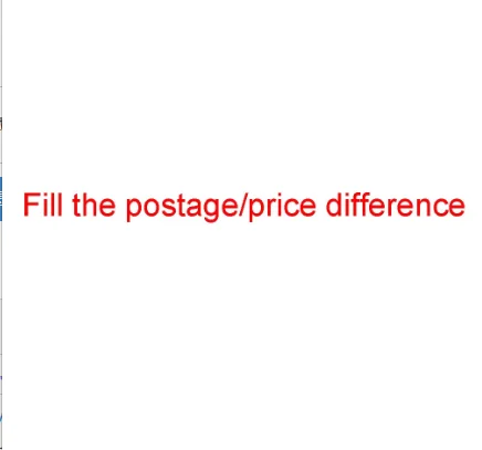 

Fill the postage/price difference