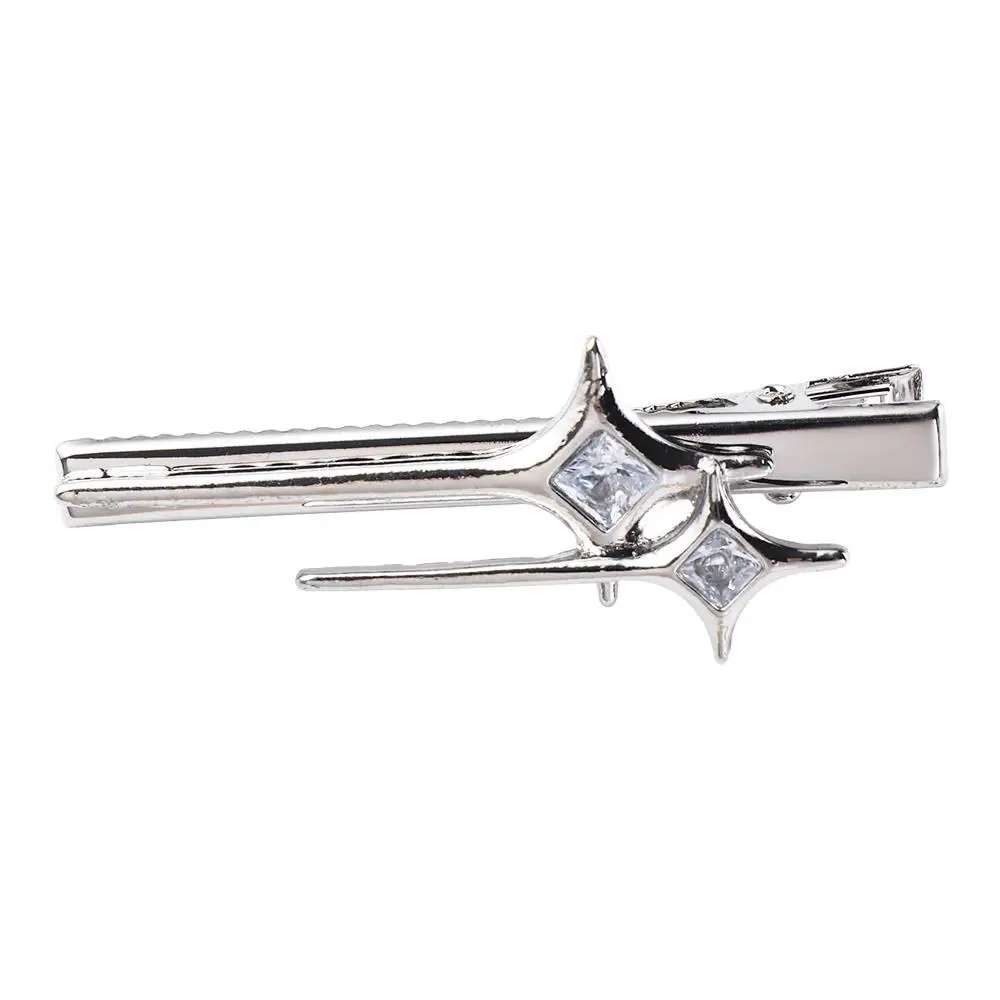 Y2K Star Cross Hair Clips Cool Crystal Sliver Hairpins Bobby Pins Sweet Cute Metal Hair Accessories for Girls Women Gifts