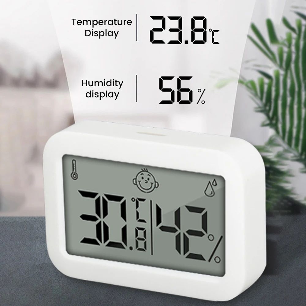 LCD Digital Thermometer Hygrometer Indoor Household Mini Temperature Humidity Meter Electronic Weather Station High Precision