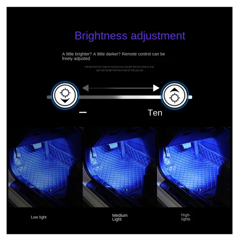 أضواء LED للدراجات النارية RGB التحكم في الصوت موتو الخلفية مرنة مقاوم للماء الديكور ضوء النيون الشريط
