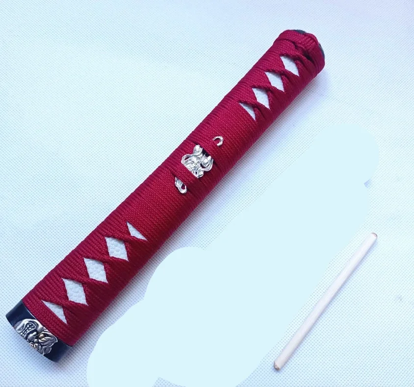 26cm Tsuka Real Rayskin Handle For Japanese Wakizashi Katana Sword Fittings Set Brass Tsuba+Menuki+Fuchi+Kashira+Habaki+Seppa