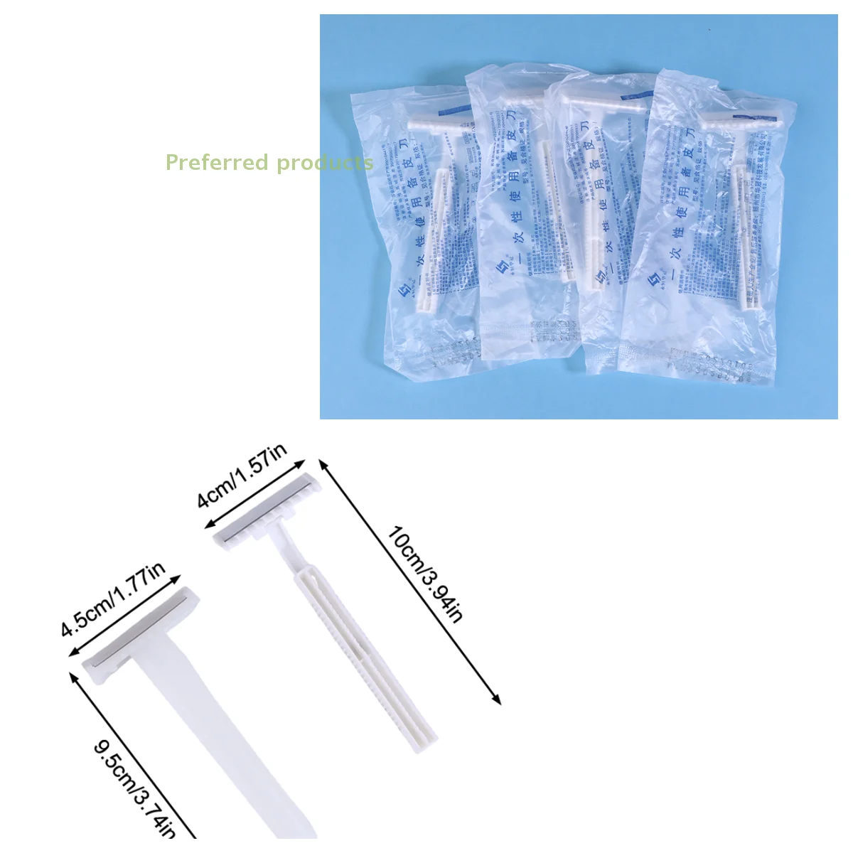 10Pcs Medical Disposable Razors For Women Men's Sanitary Shaver 1 Or 2 Layer Sharp Stainless Blade Hair Remove Tool