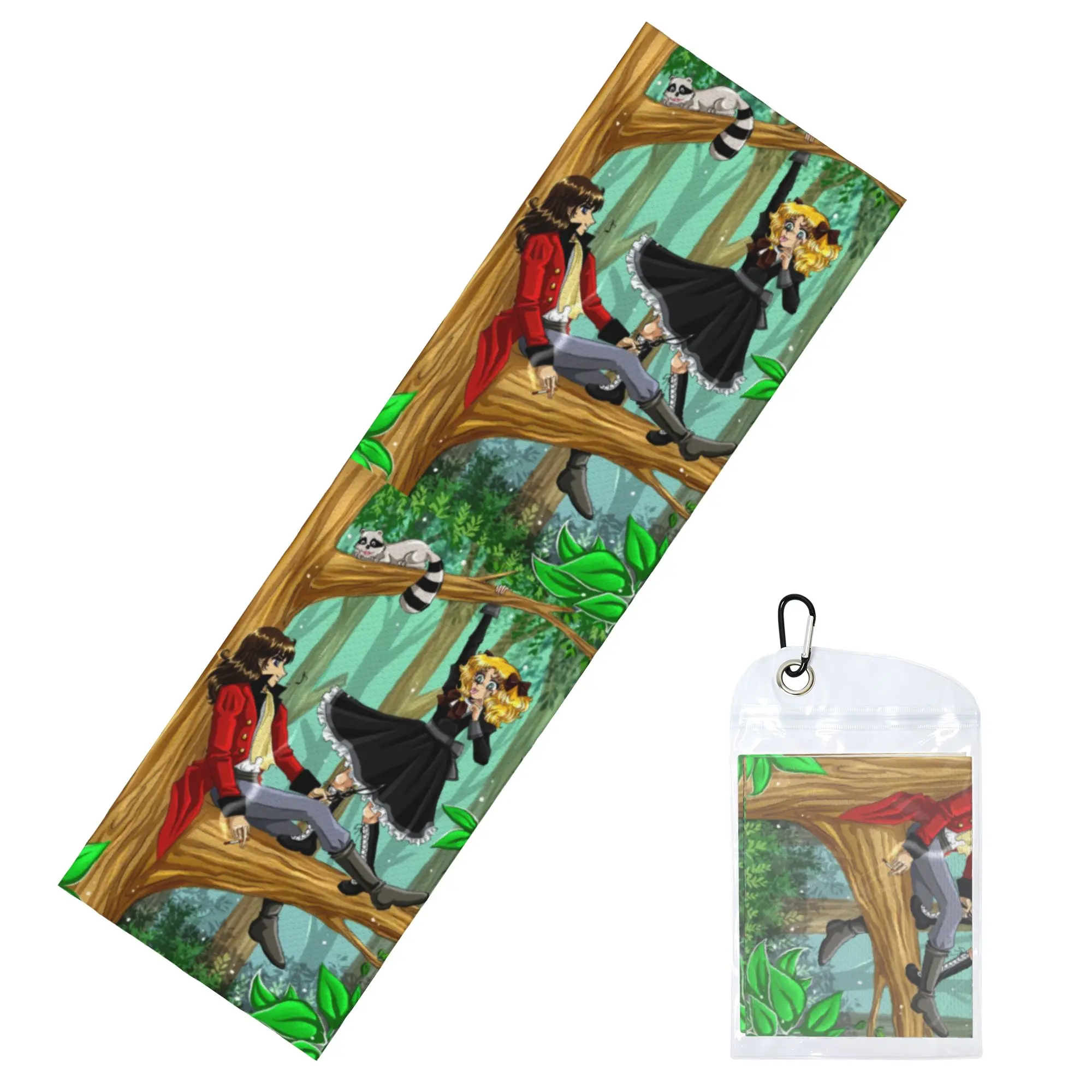 Candy Candy And Terry Grandchaster In The Forest Cold Exercise Towel Quick Drying Face Towel  Shower Towels
