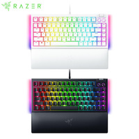 Razer BlackWidow V4 75% Mechanical Gaming Keyboard Hot-Swappable Design MF Roller Media Keys Orange Tactile Switches Chroma RGB