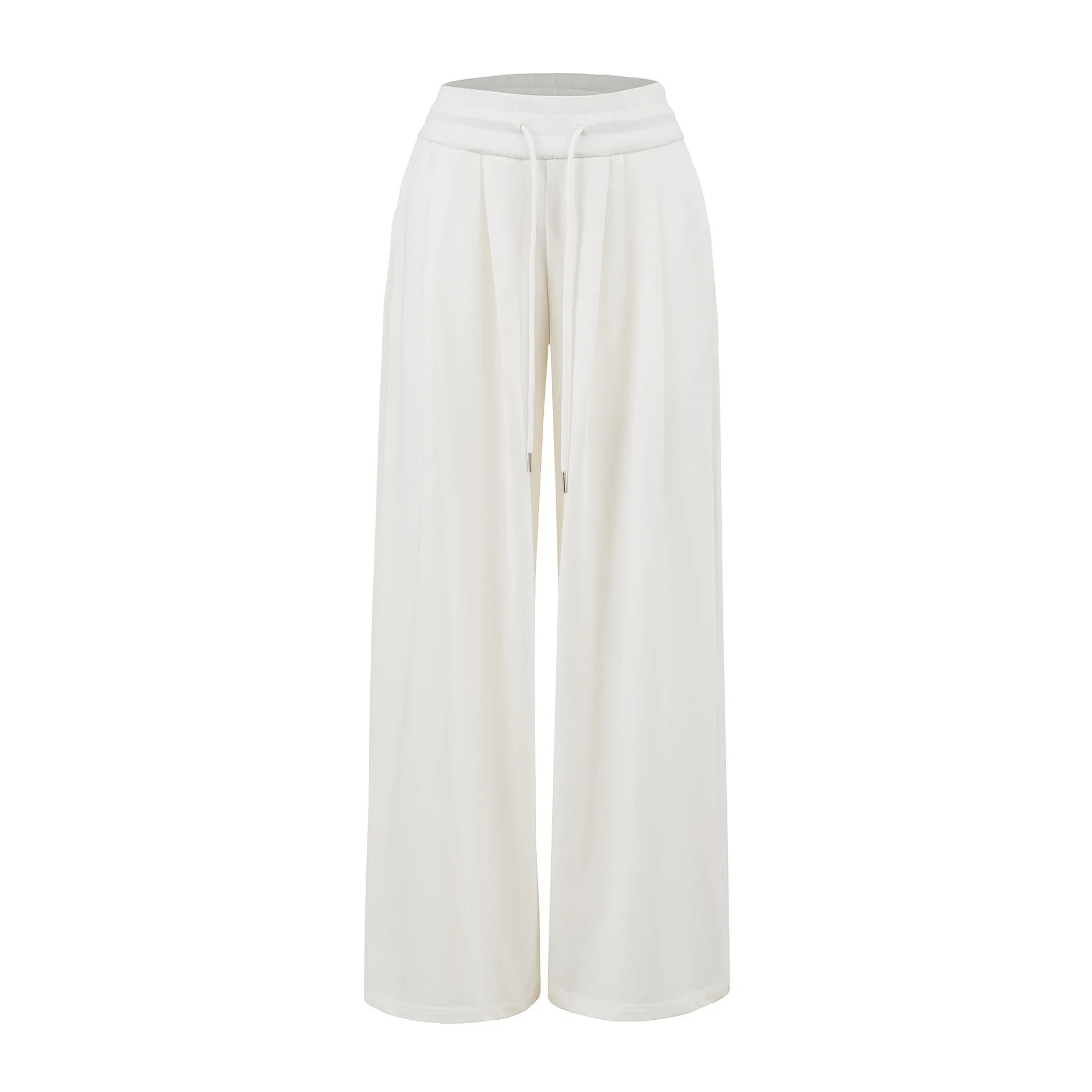 Herbst Stil Breite Taille Kordelzug Breite Bein Hosen Für Frauen Faul Vielseitig Abnehmen Gerade Bein Casual Hosen Bodenlangen HDQ6