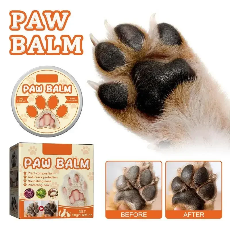 Pet Paw Balm Nose Protection Moisturizing Butter Foot Paw Pad Crack Soother Protection Cat Paw Winter Care Dog Foot Moisturizer