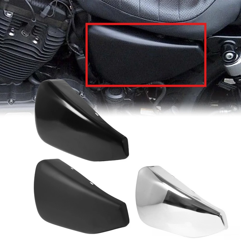 

Left Side Metal Battery Cover Fairing For Harley Sportster XL1200 883 X48 2004-2022