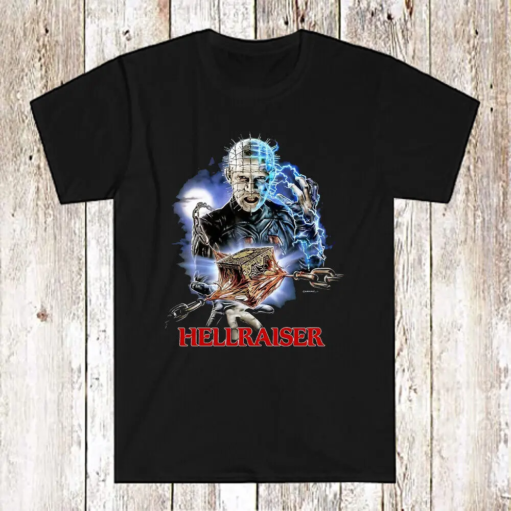 Hellraiser Movie Men's Black T Shirt Size S 5XL