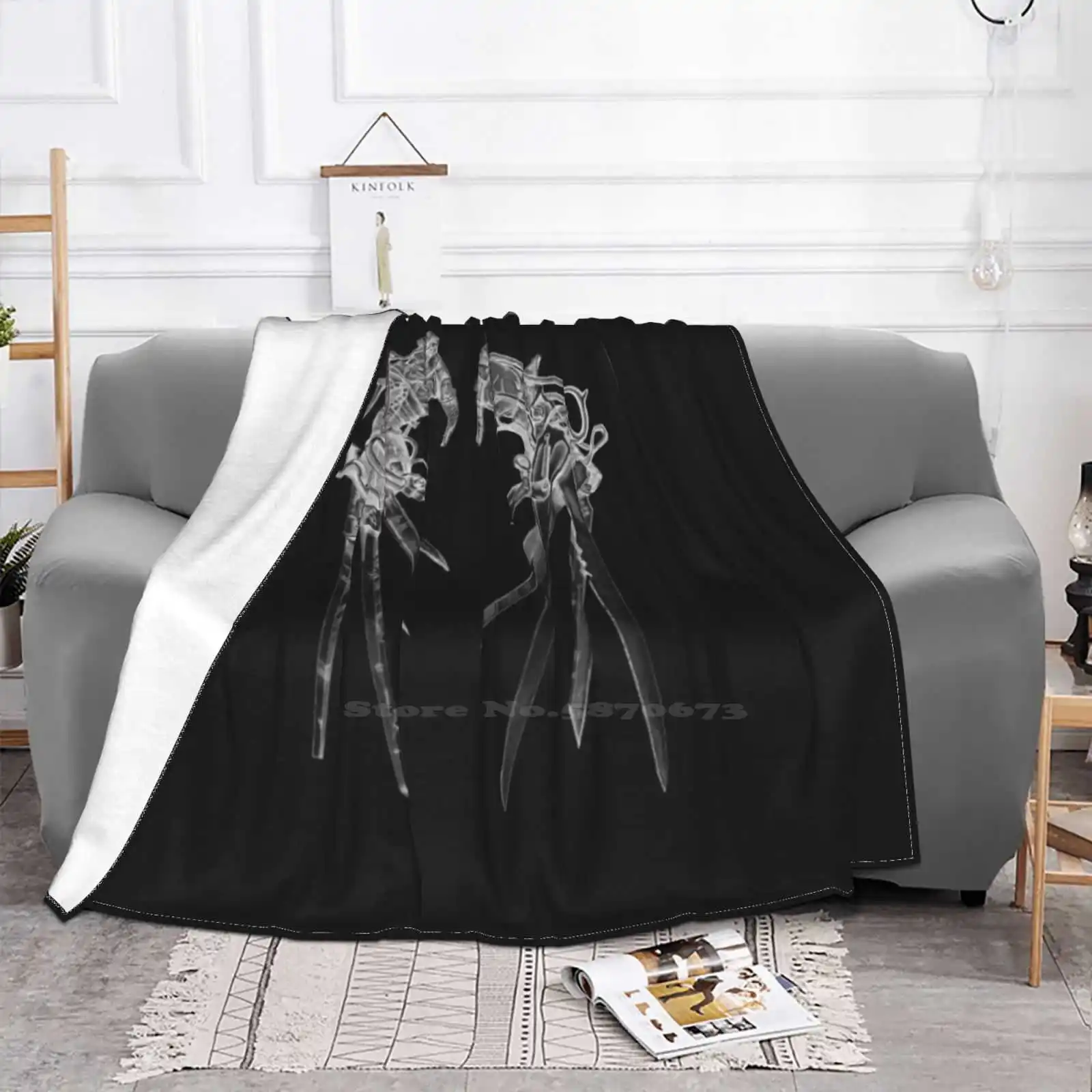 Scissorhands-Inverted New Arrival Fashion Leisure Warm Flannel Blanket Depp Blades Vincent Price Tim Burton Reflection Gloves