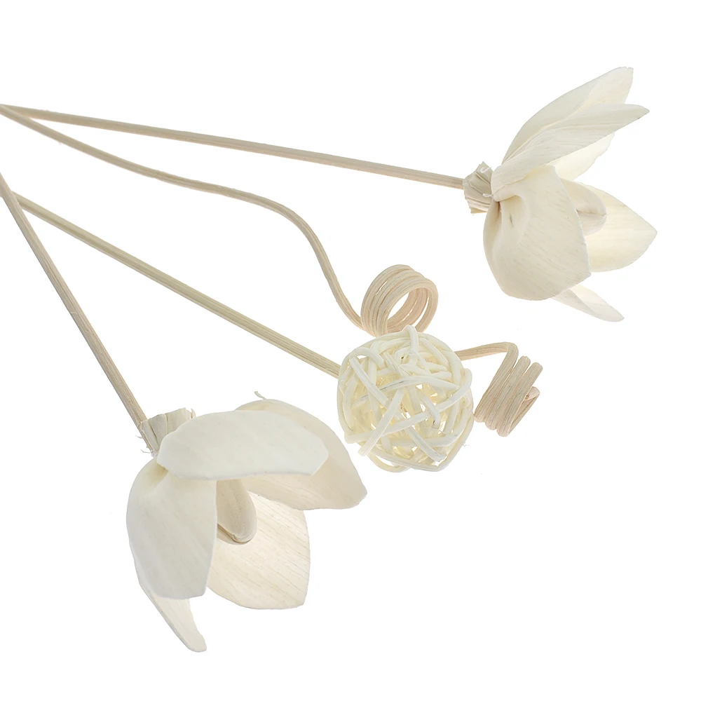 5PCS Artificial Flowers Rattan Stick Rattan Reed Diffuser Fragrance Aroma Sticks Diy Ornaments Home Decor