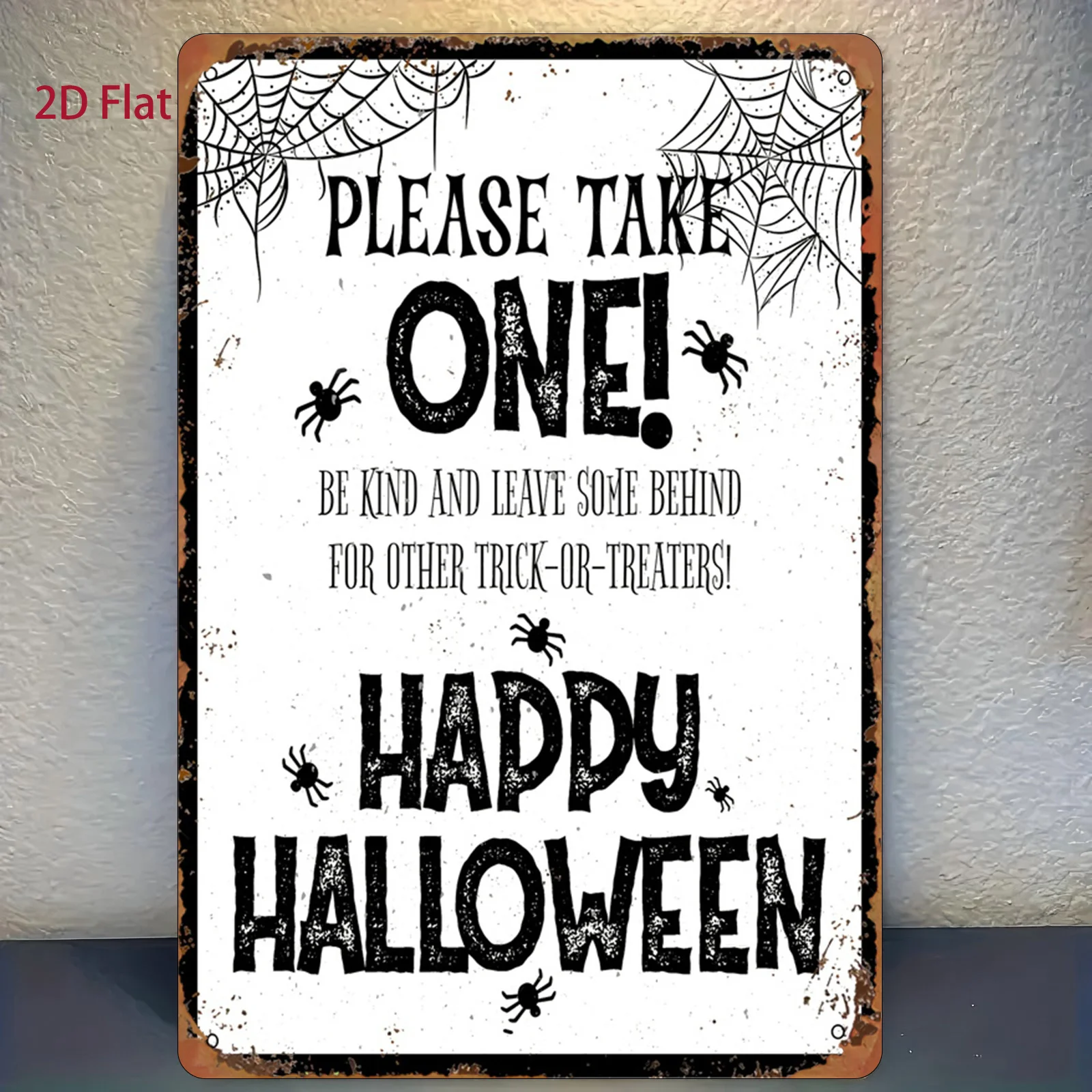 CIFBUY Retro Halloween Please Take One Clown Aluminum Wall Art Waterproof Wearproof Home Indoor Outdoor Yard Decor Gift