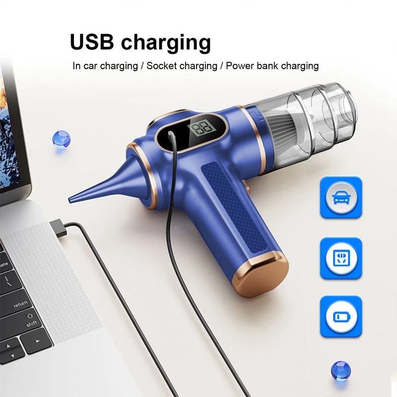 BELIBUY Portable Car Vacuum Cleaner Multifunctional Household Cleaning Machine High-Power Office Strong Carpet Cleaner Machine