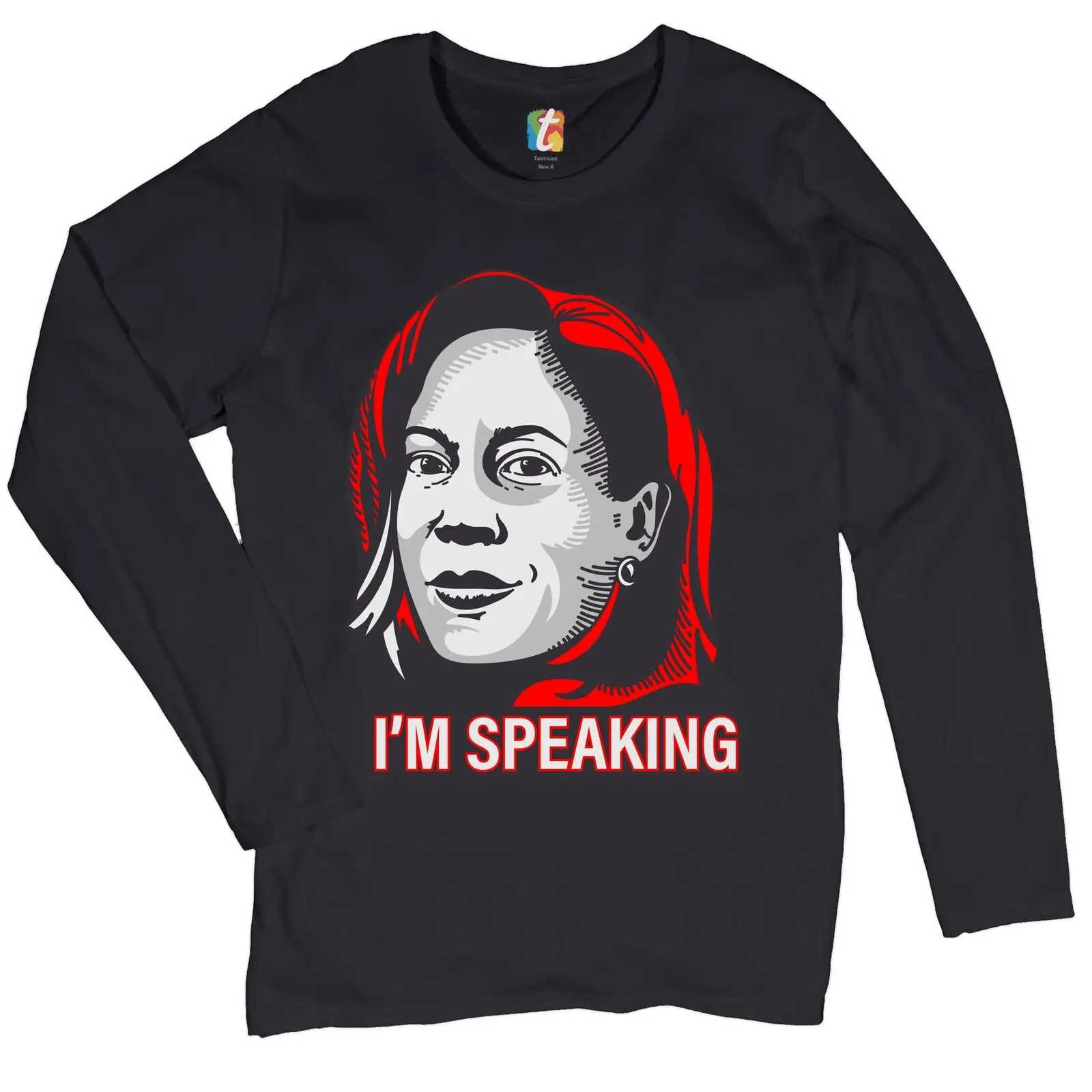 Kamala Harris Excuse Me I'm Speaking Women's Long Sleeve T-shirt Vice President