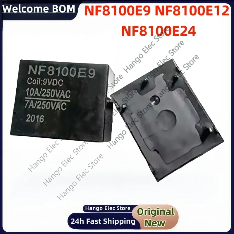 

NF8100E9 NF8100E12 NF8100E24 Electromagnetic Power Relay 4Pins