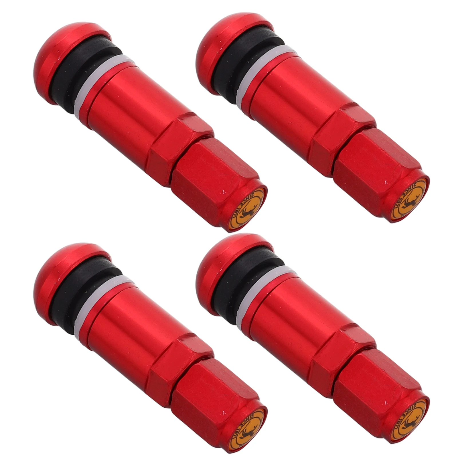 

4 Pcs Aluminum Alloy Tubeless Valve Stems Car Motorcycle Tire Wheel Stem Replacement Lightweight Sealing