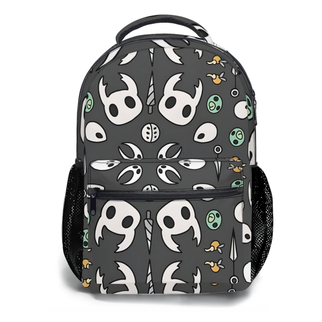 Mochila escolar informal con estampado de caballero hueco para niños, mochila juvenil, Bolsa Escolar de dibujos animados de Anime, ligera