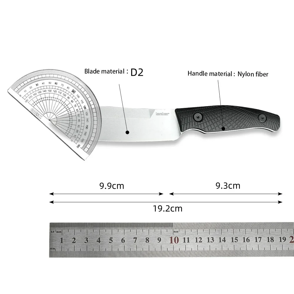 Fixed Blade Knife KS 1083 D2 Blade Nylon Fiber Handle High Quality Knife Outdoor EDC Survival Camping Hiking Hunting Tool