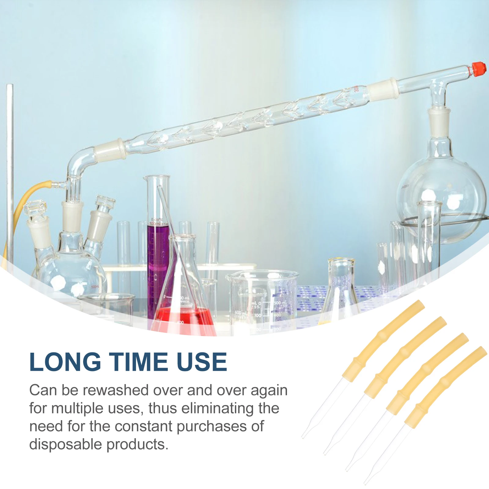 4 قطعة نصائح السحاحة القلوية هيكل مستقر الخرز الزجاجي خرطوم مختبر أجزاء عالمية ملحق نصائح السحاحة القلوية