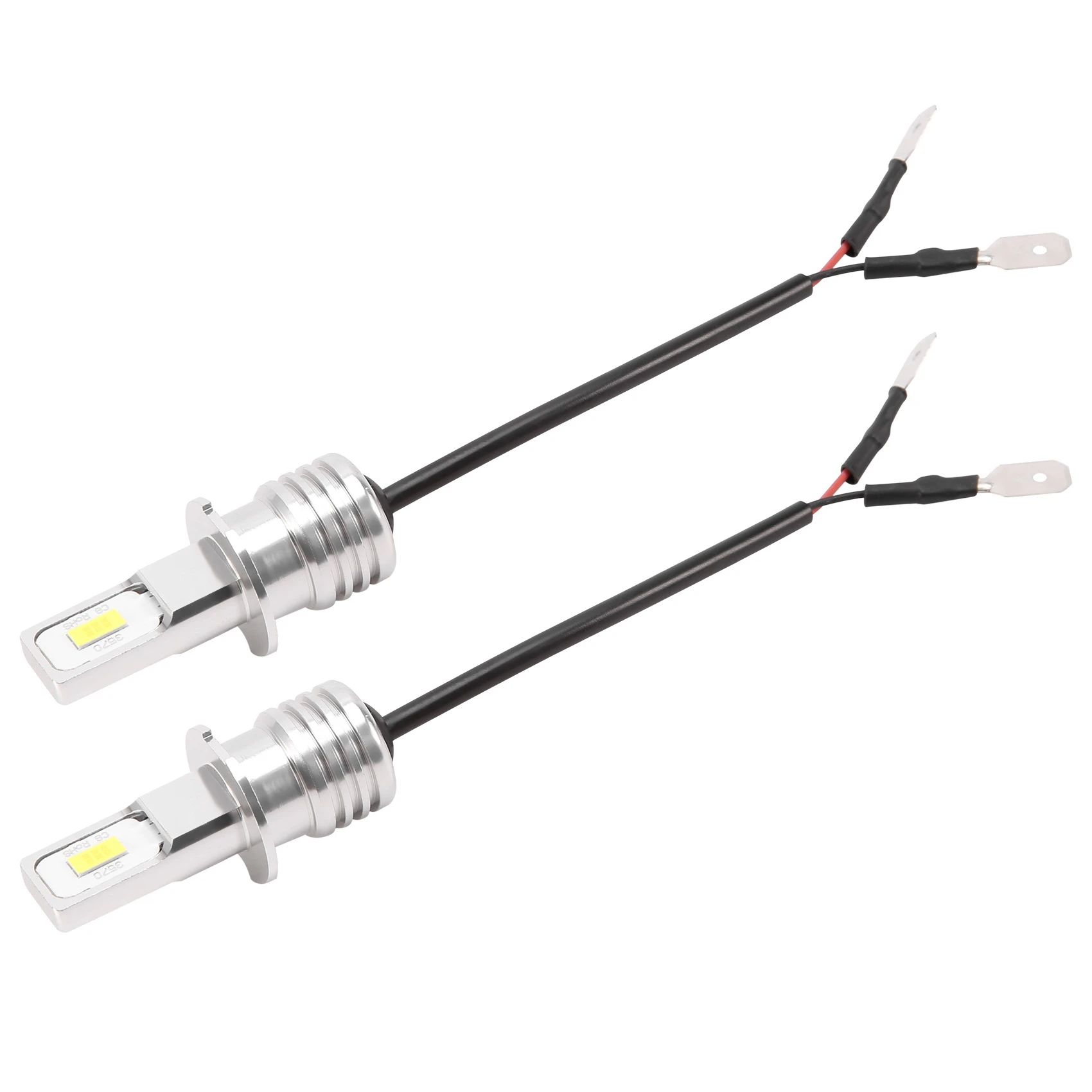 2x H3 Superheldere Led Koplamp Mistlamp Aandrijflamp Lamp Set 6000K Wit 100W