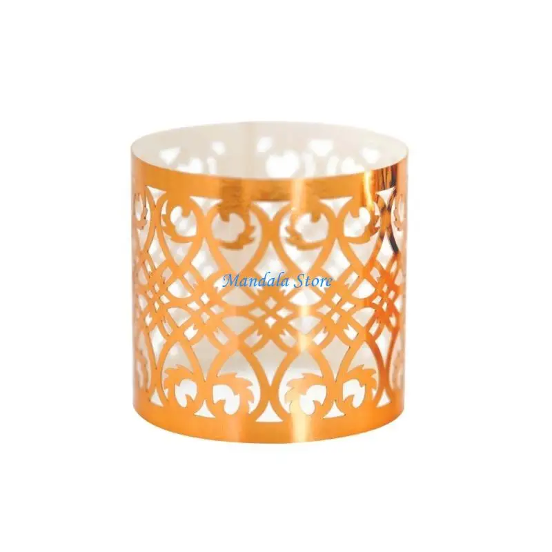 

U2JC 50 Pcs Napkin Ring Serviette Buckles Wedding Decoration Simple Napkins Buckle