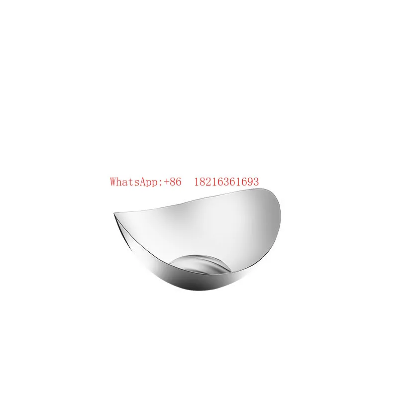 Store 2055 Creative Fruit Tray Decoration Accessories for Home Living Room, Nordic Stainless Steel Lightweight Luxury Fruit Tray