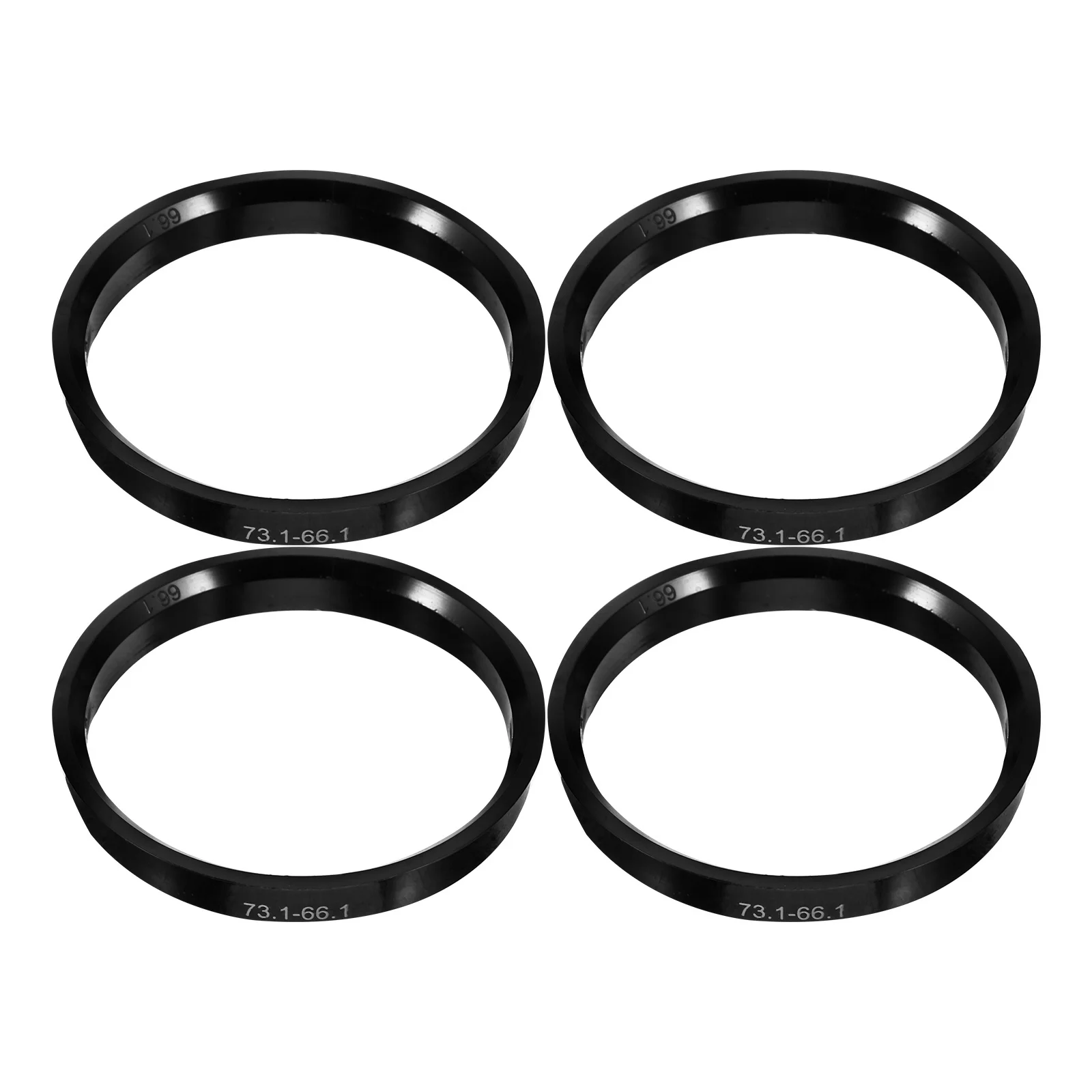 

4pcs Wheel 73.1-66.1Mm Metal Hub Centric Rings For Rims Vibration Reduction Replacement Lightweight Durable Car Exterior Decor