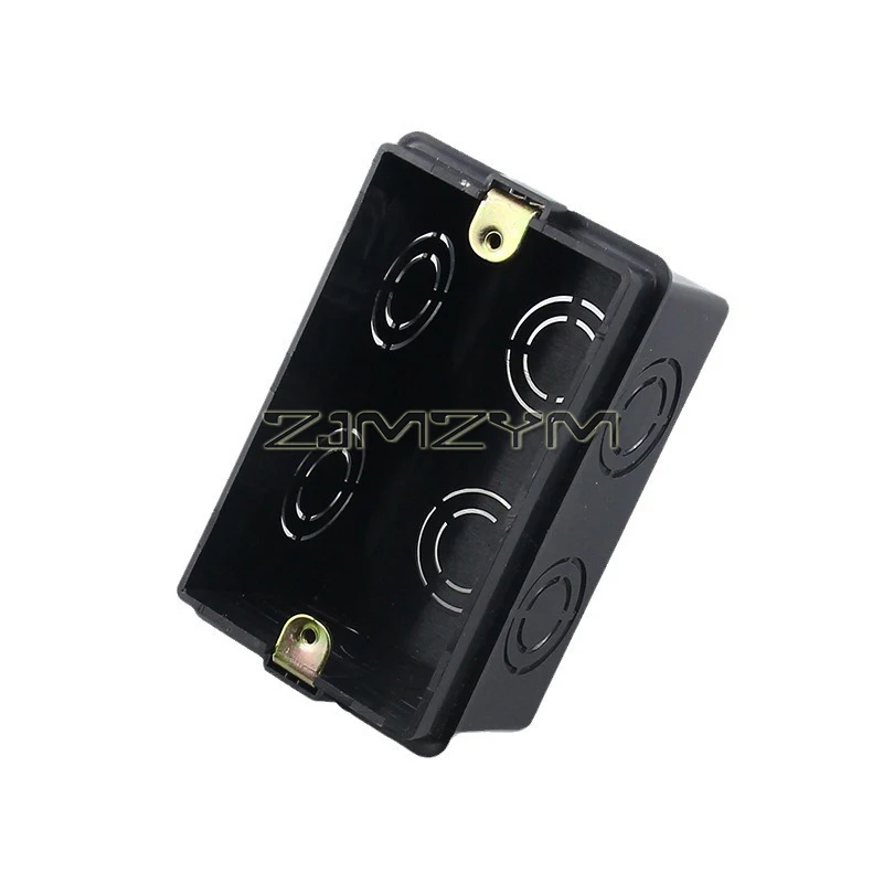 Outlet Box Junction Box 4x2 inch Electrical Outlet Box 1 Gang Plastic Electrical Box for Home Improvement, Black