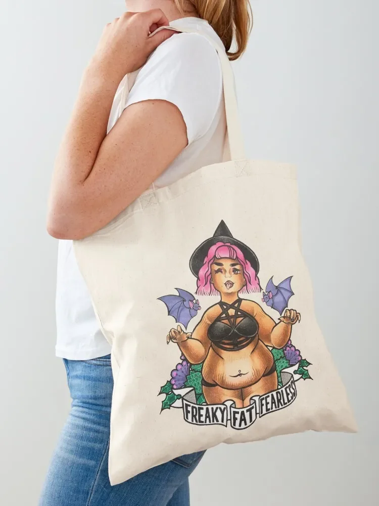 

Spooky Fat Babe Pinup Tote Bag tote bag custom supermarket folding bag Cloth bags Shopping bags