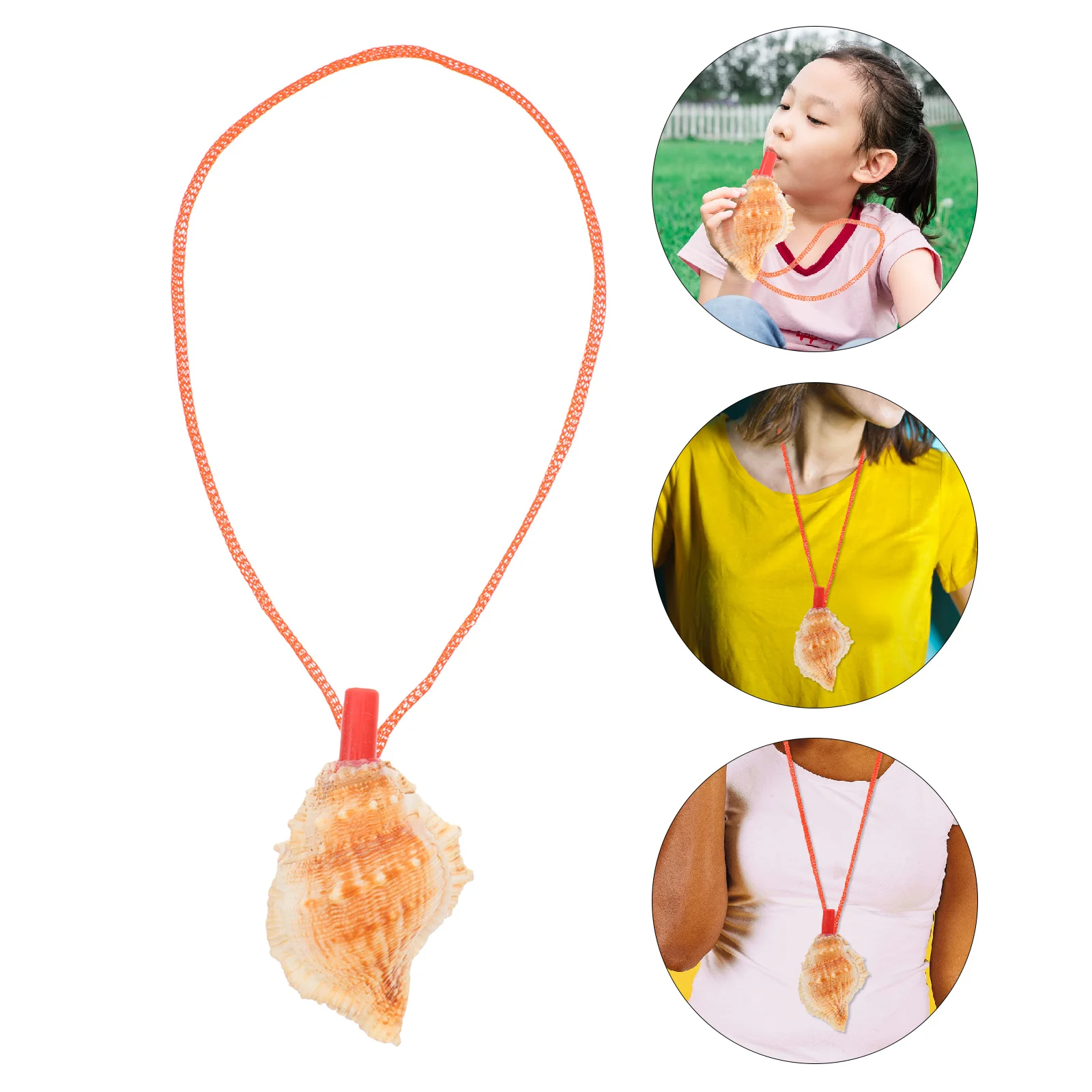 

Conch Whistle Natural Sea Shell Shaped Kids Outdoor Training Whistle With Lanyard For Party Favors Birthday Decor Loud Sound