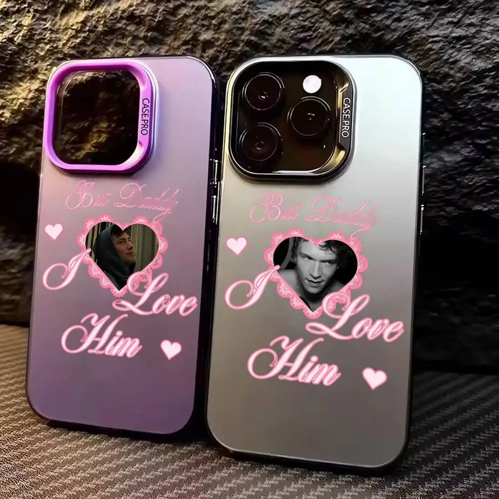 

MM Romance H-Heated R-Rivalry Phone Case For iPhone17,16,15,14,13,12,11 Plus,Pro Max Colored Silver Plated Inside Cover