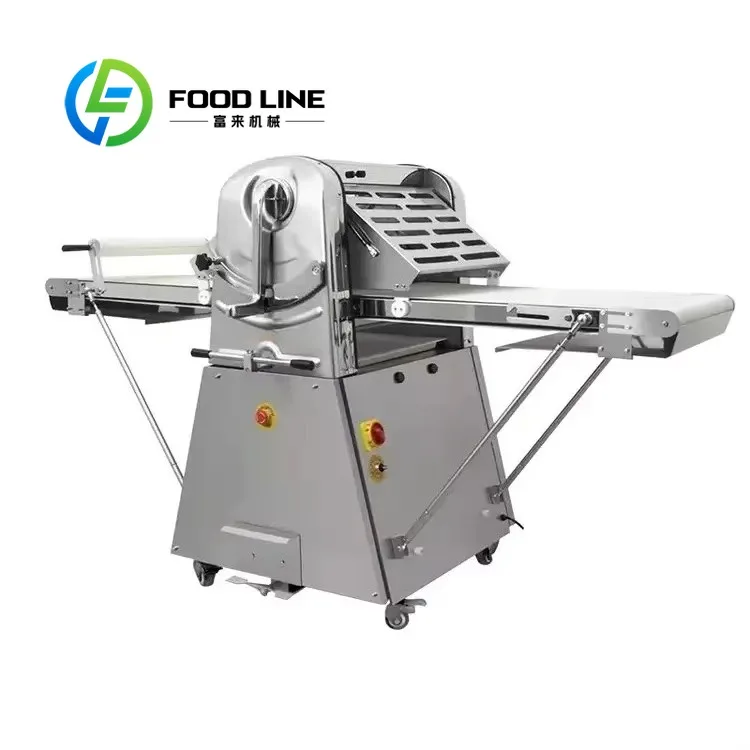 

Портативная коммерческая электрическая реверсивная складная настольная машина, настольная машина для раскатки теста для круассана, пиццы