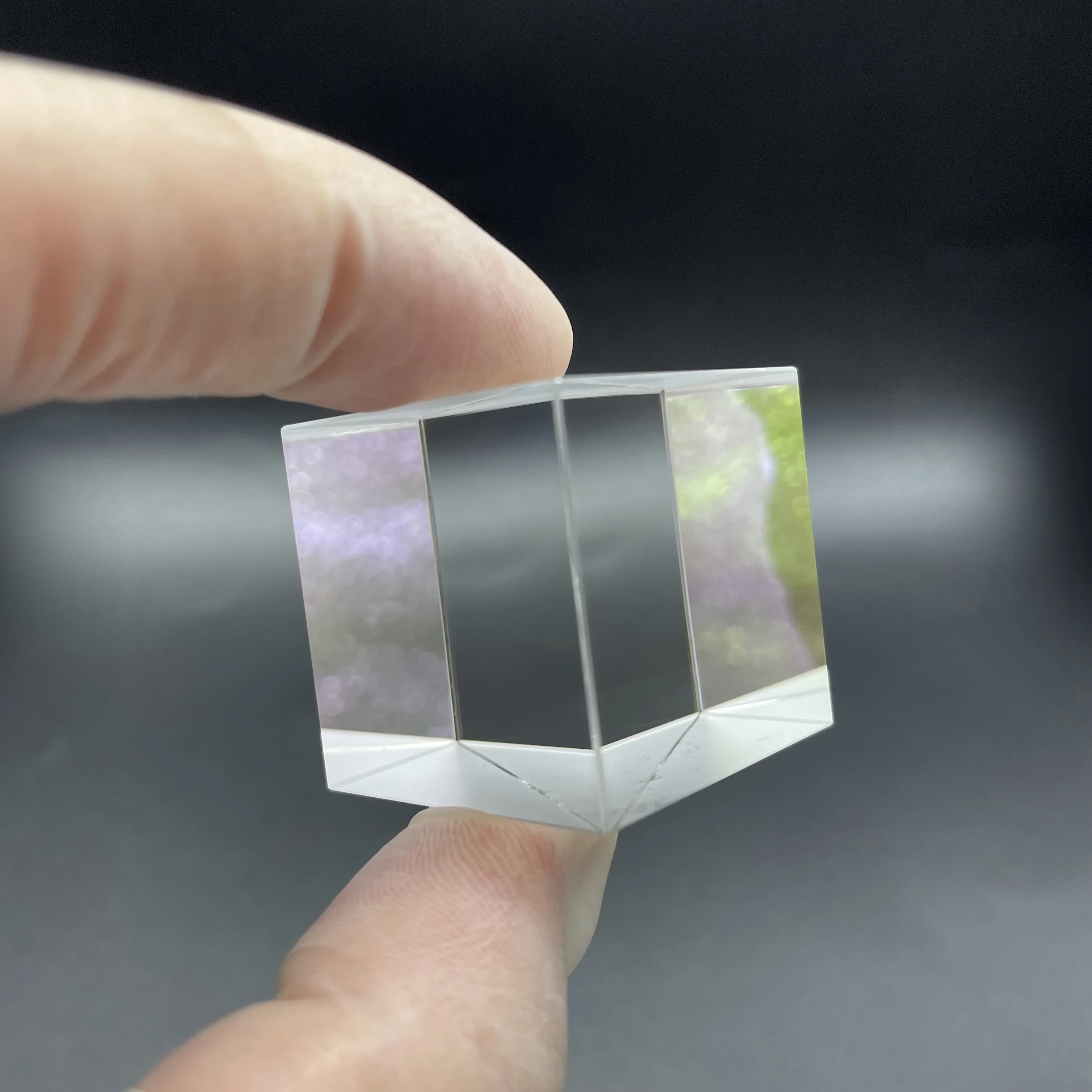 10/12.7/15/20/25.4mm Optical Glass(Non-polarizing)Beam Splitter Prism For Precision Instrument Split Ratio 50: 50