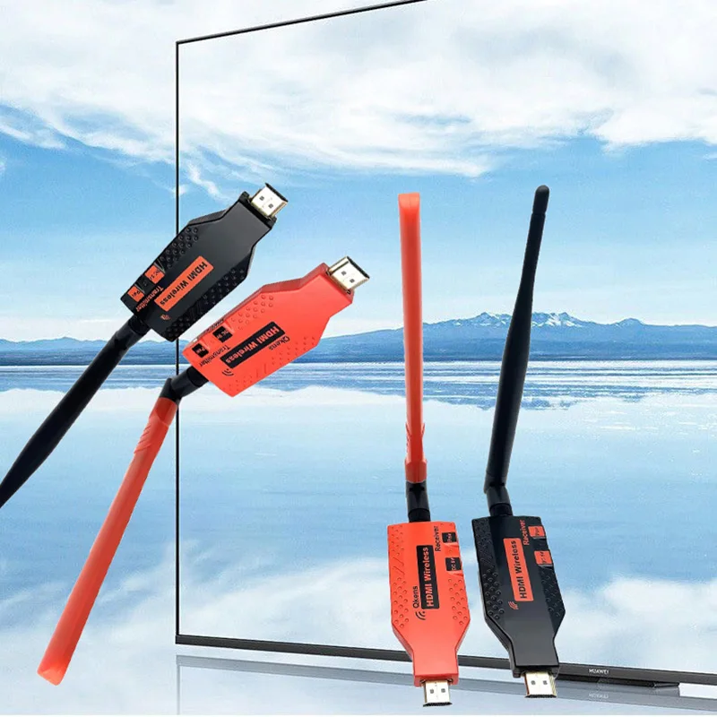 

Беспроводной HDMI-передатчик и приемник 4K, адаптер для дисплея, беспроводной удлинитель 150 м для камеры, ноутбука, ПК, подключения к телевизору, проектору, 1080p, 50 м, 100 м