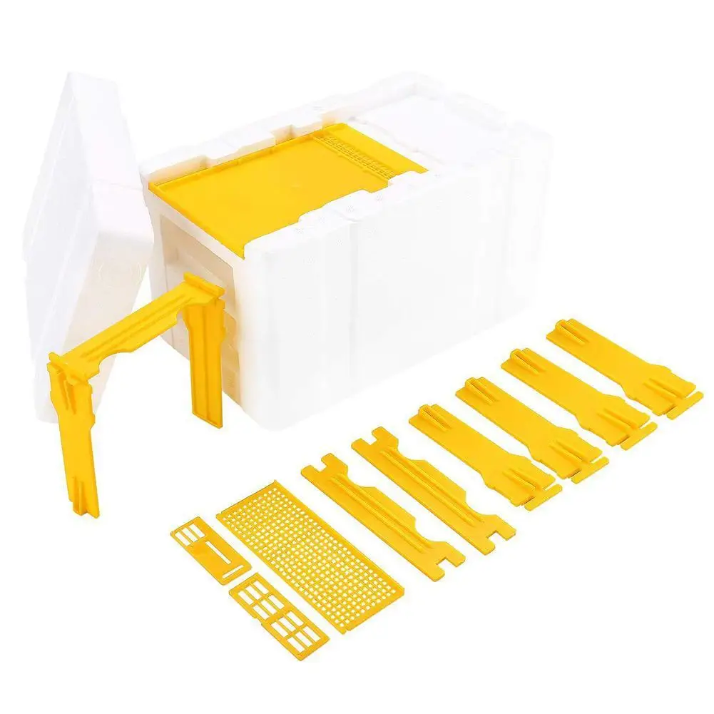 1 Set Queen Bee Rearing Mating Beehive Beekeeping Tools Foam Beehives Nuc Harvest Pollination BeesHive Box Beekeeper Suppliers