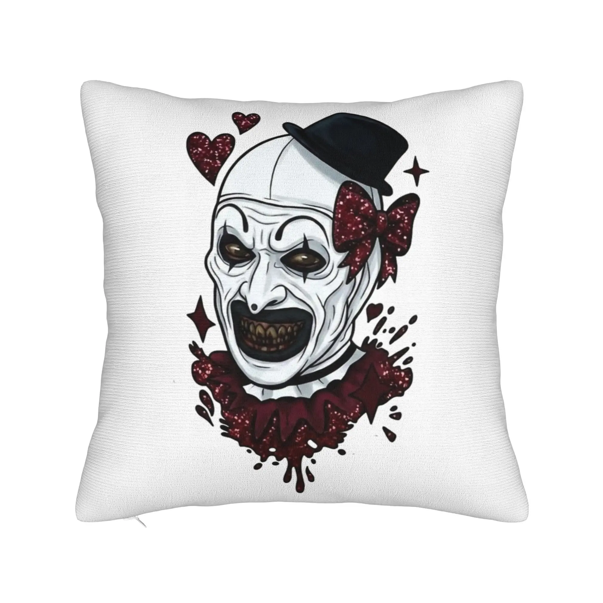 Art The Clown Terrifier Pillowcase Soft Cushion Cover Gift Halloween Pillow Case Cover Seat Zippered