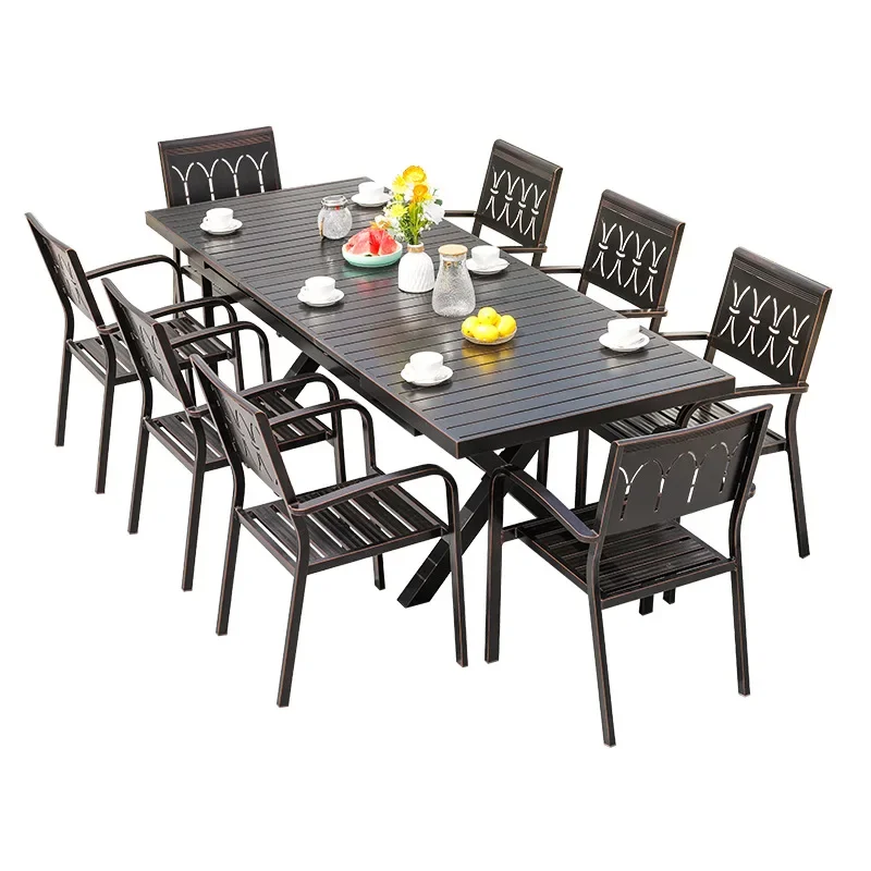 

Outdoor leisure garden open-air balcony coffee table cast aluminum dining table