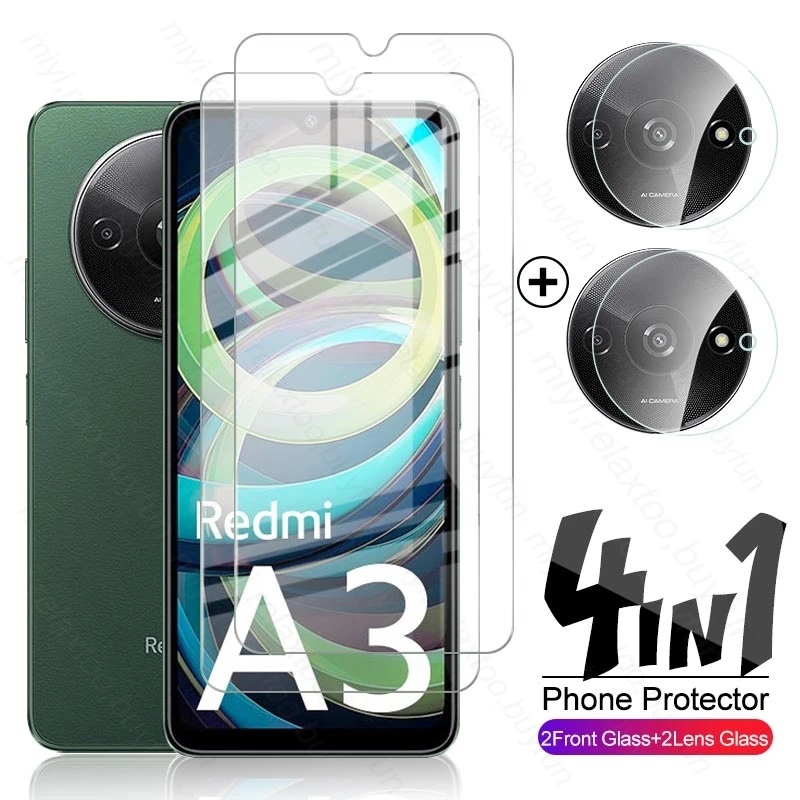 

Защитное стекло 4 в 1 для Xiaomi Redmi A3 4G, Защита экрана для Xiomi RedmiA3 Readmi Redmy A3 A 3 3A 4G 2024 6,71 ", стекло для камеры