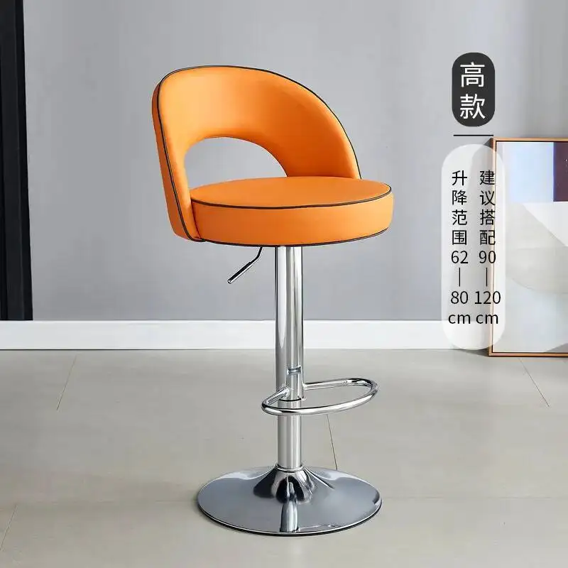 الأثاث صالة كراسي بار المطبخ الفاخر Sgabello Cucina ألتو المطبخ كراسي دوارة الدورية قابل للتعديل Taburete Cocina Alto #4